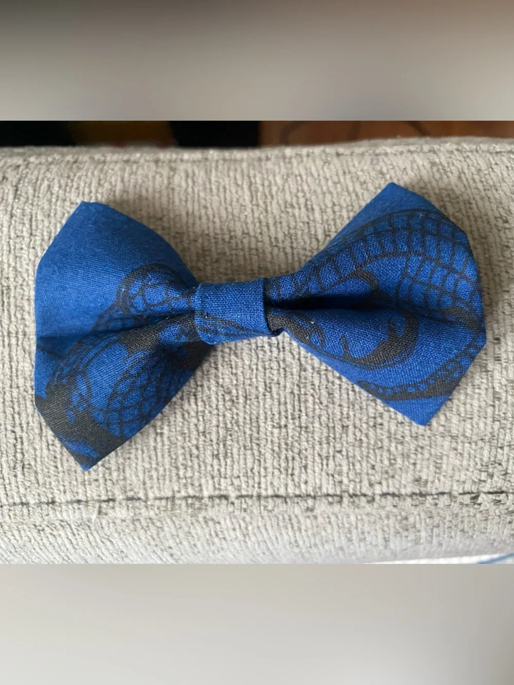 Spider-Man Blue Patterned Bow Tie - Men's Accessory